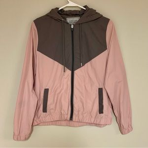 Light Pink and Grey Windbreaker